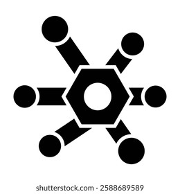 Nanocrystal Glyph Icon Design For Personal And Commercial Use