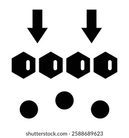 Nanofiltration Glyph Icon Design For Personal And Commercial Use