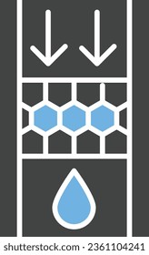 Nanofiltration Icon image. Suitable for mobile application.