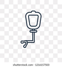 Nanometer vector outline icon isolated on transparent background, high quality linear Nanometer transparency concept can be used web and mobile