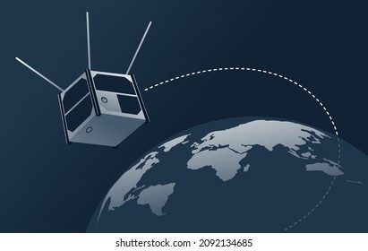 Nanosatélite o nanosat - satélite artificial de baja masa y pequeño tamaño