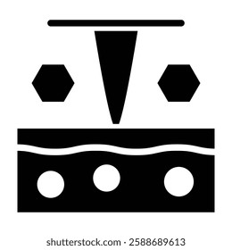 Nanoscale Imaging Glyph Icon Design For Personal And Commercial Use