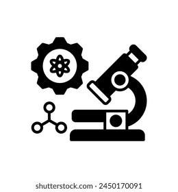 Nanoscale Manufacturing icon in vector. Logotype
