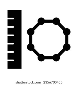 Nanoscale Vector Glyph Icon For Personal And Commercial Use.
