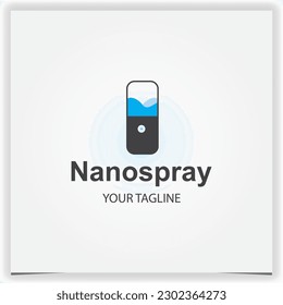 nanospray logo premium elegant template vector eps 10