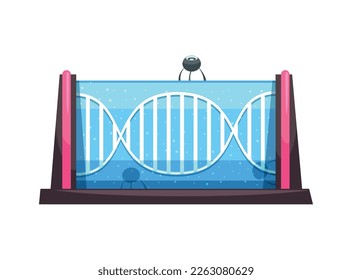 Nanotechnologies composition with use of nanorobots and microchips in modern medicine flat vector illustration