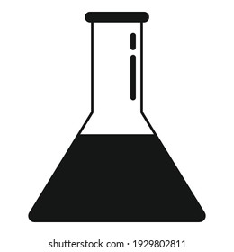 Nanotechnology full flask icon. Simple illustration of nanotechnology full flask vector icon for web design isolated on white background