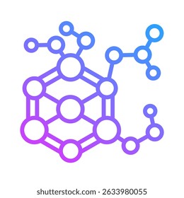 Elemento del icono de la nanotecnología para el diseño