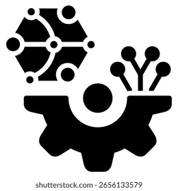 Elemento de ícone de nanotecnologia para design