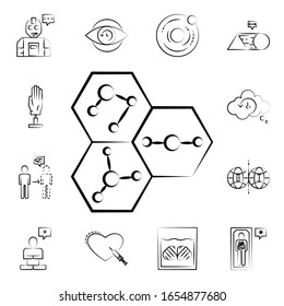 Nanotechnology icon. Mad science icons universal set for web and mobile