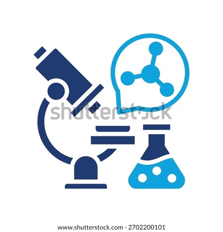 Nanotechnology Icon Mixed Vector Illustration