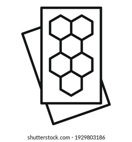 Icono de nanotecnología. Icono de vector de nanotecnología de esquema para diseño web aislado en fondo blanco
