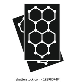 Icono de nanotecnología. Ilustración simple del icono vectorial nanotecnológico para el diseño web aislado en fondo blanco