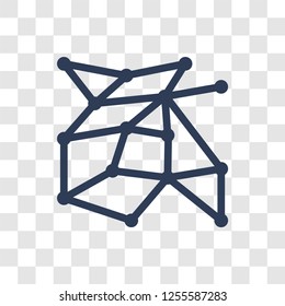 Nanotechnology icon. Trendy Nanotechnology logo concept on transparent background from Artificial Intelligence collection