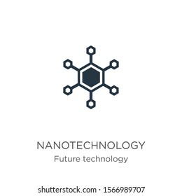 Nanotechnology icon vector. Trendy flat nanotechnology icon from future technology collection isolated on white background. Vector illustration can be used for web and mobile graphic design, logo, 