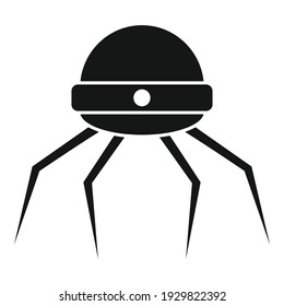 Icono de microchip de nanotecnología. Ilustración simple del icono vectorial de microchip nanotecnológico para el diseño web aislado en fondo blanco