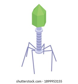 Nanotechnology robot icon. Isometric of nanotechnology robot vector icon for web design isolated on white background