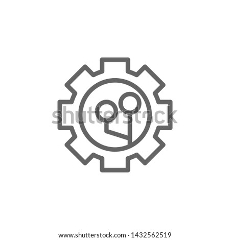 Nanotechnology, screw icon. Element of bio engineering illustration. Thin line icon for website design and development, app development. Premium icon