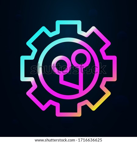 Nanotechnology, screw nolan icon. Simple thin line, outline vector of bioengineering icons for ui and ux, website or mobile application
