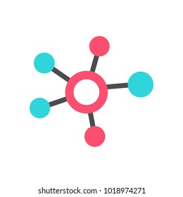 Nanotechnology. Template design of logo.
