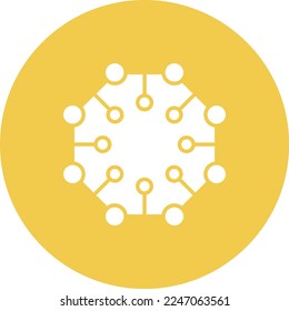Nanotechnology vector icon. Can be used for printing, mobile and web applications.