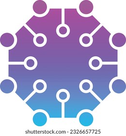Icono vector nanotecnológico. Se puede usar para imprimir, móviles y aplicaciones web.