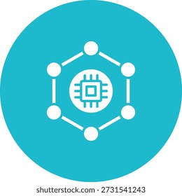Icono de Vector de nanotecnología. Se puede utilizar para aplicaciones de impresión, móviles y de Web.