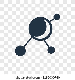 Nanotechnology vector icon isolated on transparent background, Nanotechnology transparency logo concept