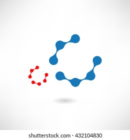 Nanotechnology. Vector illustration