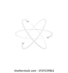 Nanotechnology. Vector illustration round shape on white background stock . Vector illustration