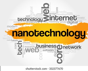 Nanotechnology word cloud concept