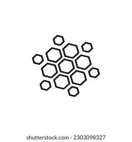 nanotechnology,nano particles,nano materials icon vector isolated on background