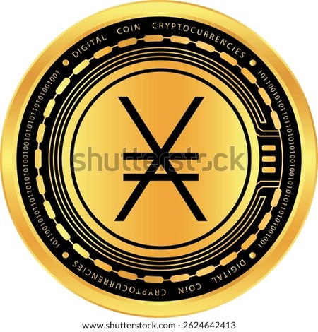 nano-xno cryptocurrency drawings on abstract background. 3d illustrations.