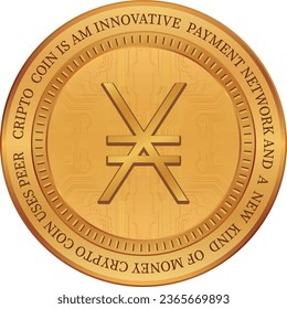 nano-xno vector illustrations. 3d illustration. vector coins.