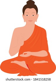 Estatua del Buda de Nanshan. Ilustración del vector