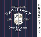 Nantucket Country Club Vector Graphic