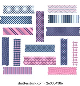 Nany and Pink Washi Tape Graphics set