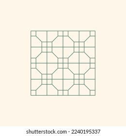 Nanyang Kopitiam Tiles Pattern Minimalist Icon