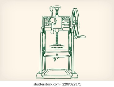 Nanyang Kopitiam Vintage Ice Shaver Machine Doodle