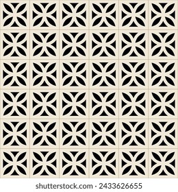 Nanyang Kopitiam Wall Breeze Cement Block Seamless Pattern