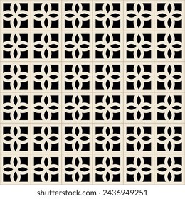 Nanyang Kopitiam Wall Breeze Cement Block Seamless Pattern