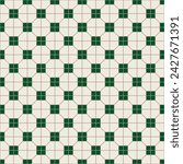 Nanyang Traditional Kopitiam Retro Floor Tiles Seamless Pattern