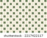 Nanyang Traditional Kopitiam Tiles Pattern Flat Illustration