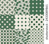 Nanyang Traditional Kopitiam Tiles Seamless Pattern