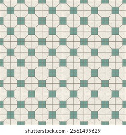 Nanyang Traditional Kopitiam Tiles Seamless Pattern