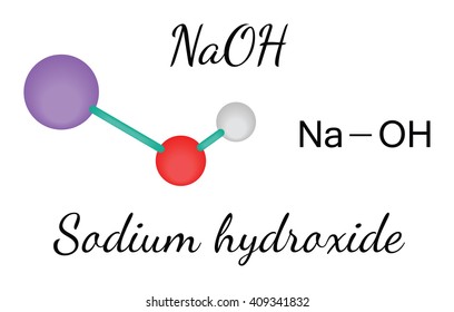 NaOH Sodium Hydroxide Molecule