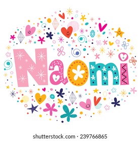 18 Naomi Lettering Images, Stock Photos & Vectors 