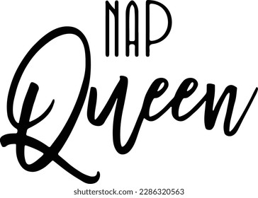 Nap Queen Svg, New Mom Svg, Sleepy Eyes, Nap Vibes, Lazy Girl. Vector Cut file Cricut, Stencil, Silhouette, Decal, Sticker