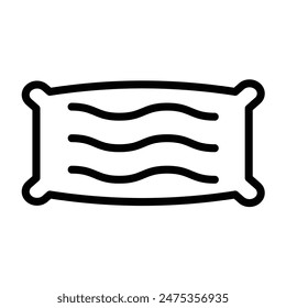 Nap Vector Line Icon Design