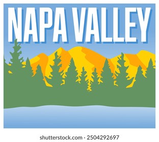 napa valley california with beautiful sky views